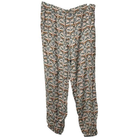 FAT FACE Lightweight Leopard Animal Floral Print Joggers 12 - Picture 2 of 7